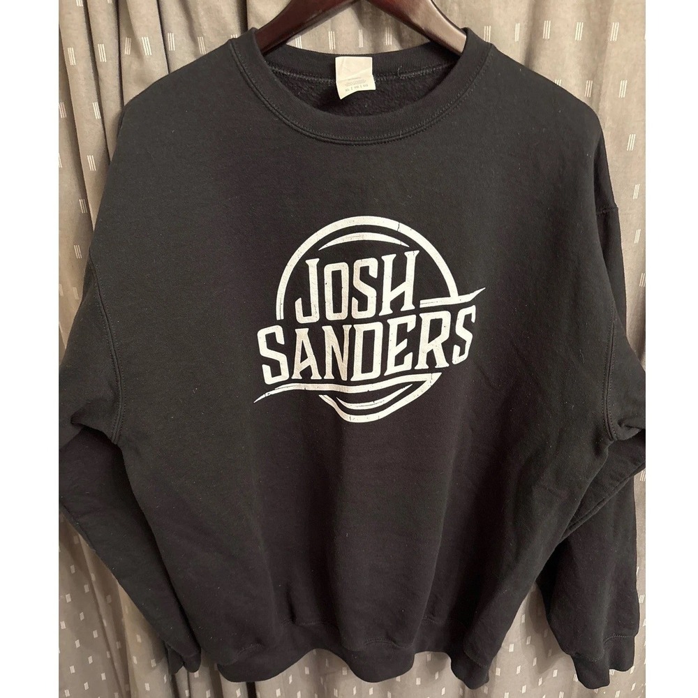 Port & Company Josh Sanders Graphic Sweatshirt Mens XL Black Core Fleece Top